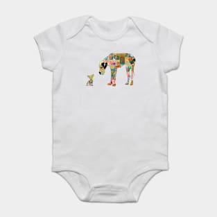 Great dane and Chihuahua Baby Bodysuit
